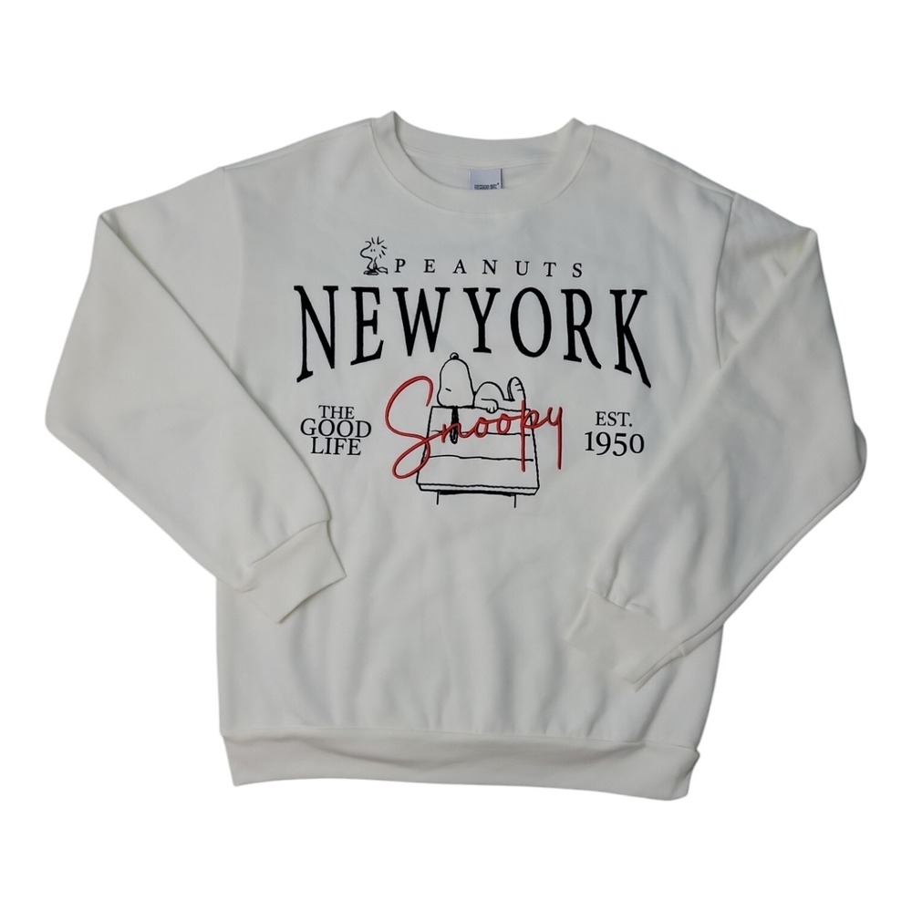 NWT Women's Character Soft & Comfortable Destination‎ Sweatshirt Ivory LARGE